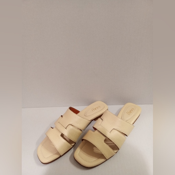 Manu Atelier Slippers Sandals Vanilla 15 Woven Size 39/ US 9 NWOB $355 MSRP - Picture 2 of 12